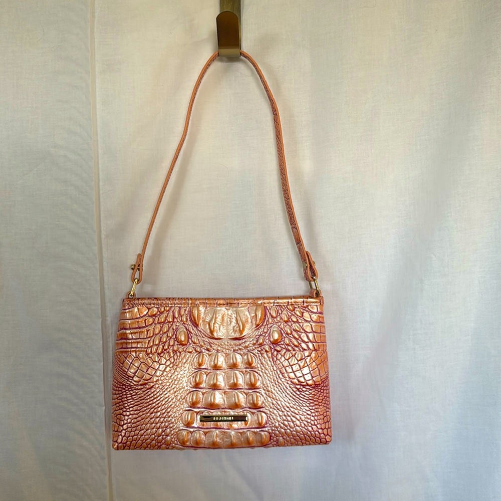 Lorelei Pink Orange Brahmin Purse Clutch